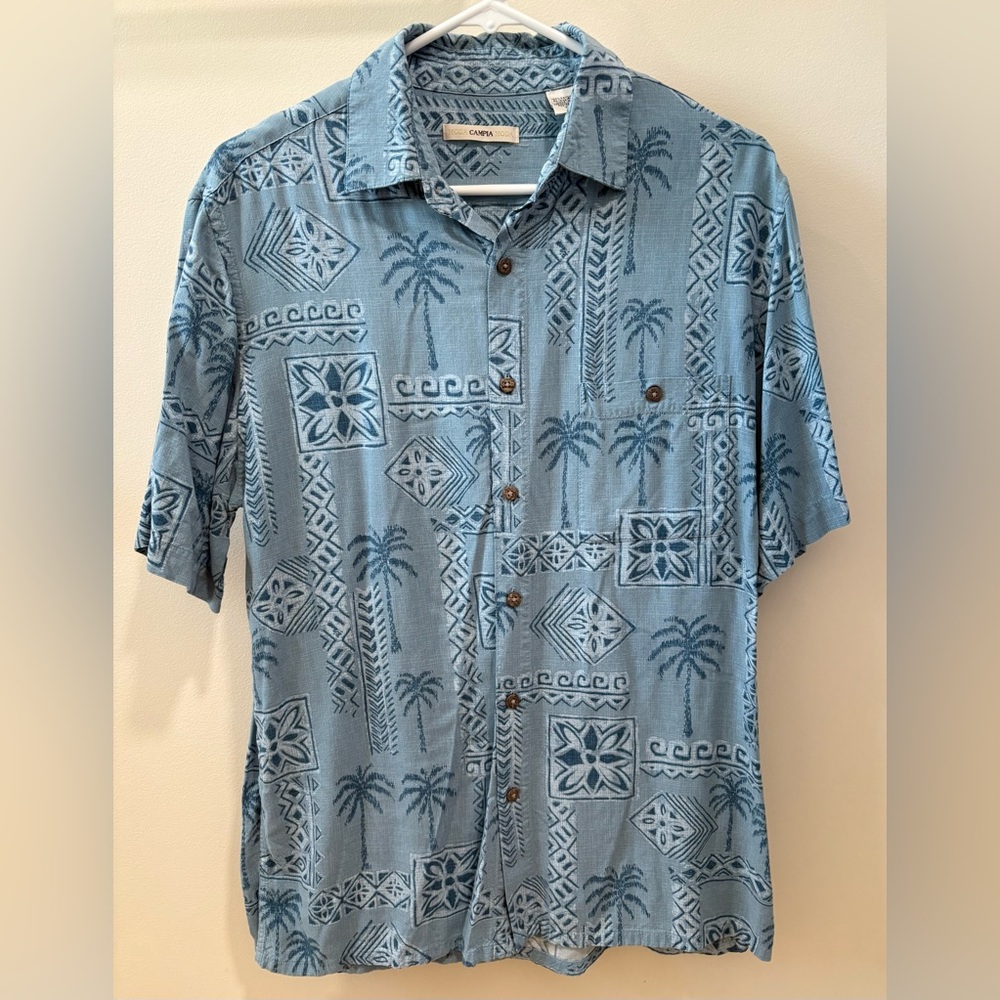 Moda Campia Blue Button Down Shirt
